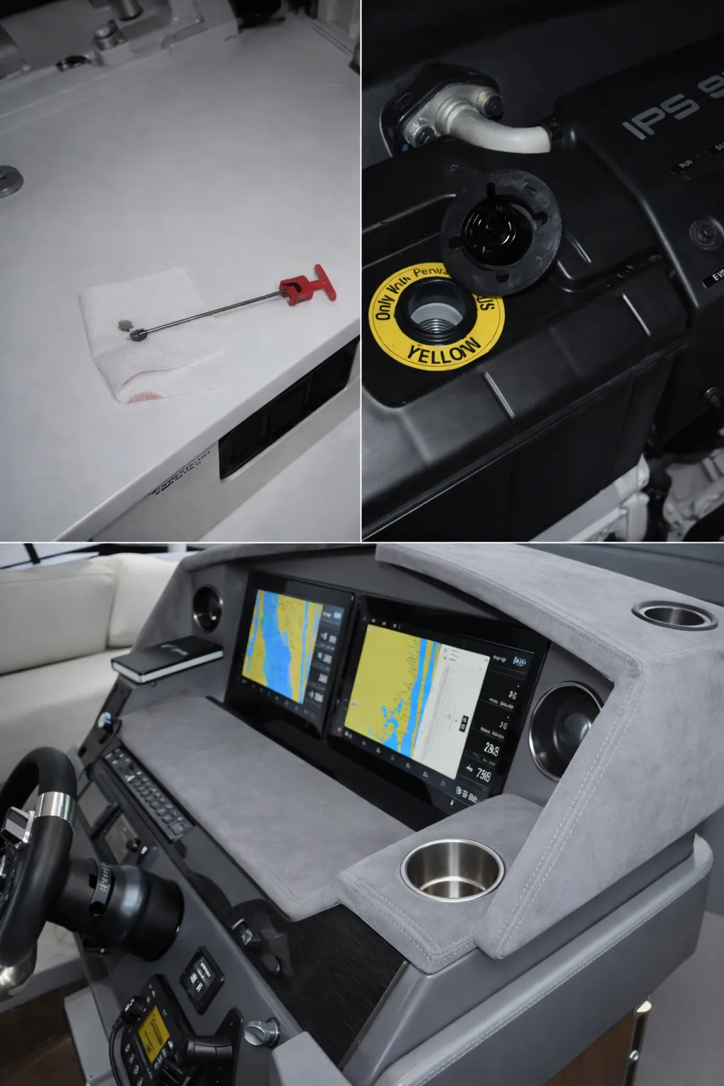 Yacht helm inspection